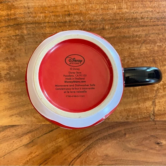 Disney  Minnie Mouse 25th Anniversary Coffee Cup Mug Red Polka Dot Lg 20oz NWOT - Picture 4 of 9
